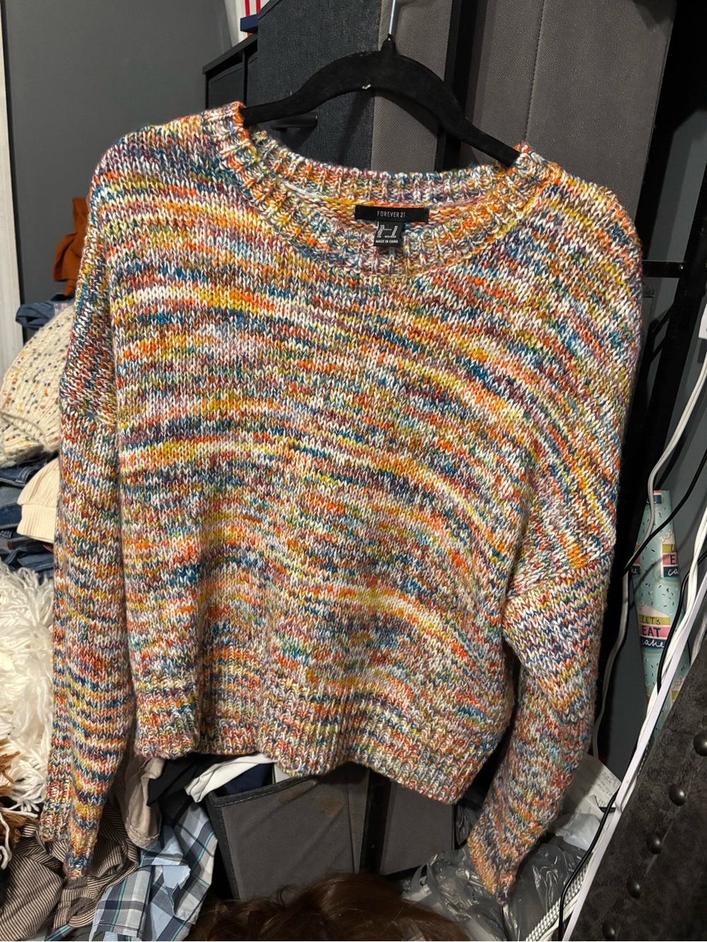 Forever 21 Multicolor Knit Women's Sweater - Crewneck Medium